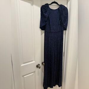 Maggy London Midnight Blue Sequin Dress
